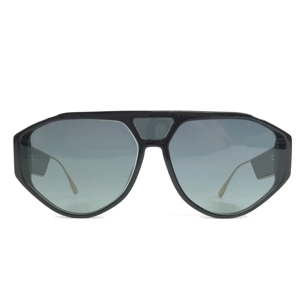 Christian Dior Sunglasses DiorClan1 8071I Black Gold Frames w Gray Gradient Lens